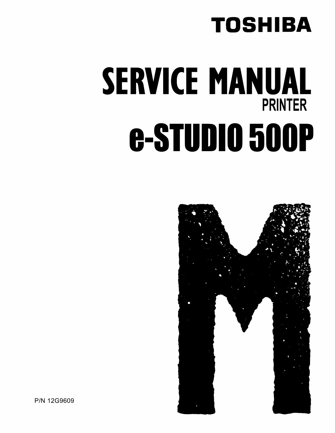 TOSHIBA e-STUDIO 500P Service Manual-1